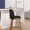 Flash Furniture 24" Black LeatherSoft Wooden Counter Stools, PK 2 CH-192162X000PU-24-BK-GG - alternate 6
